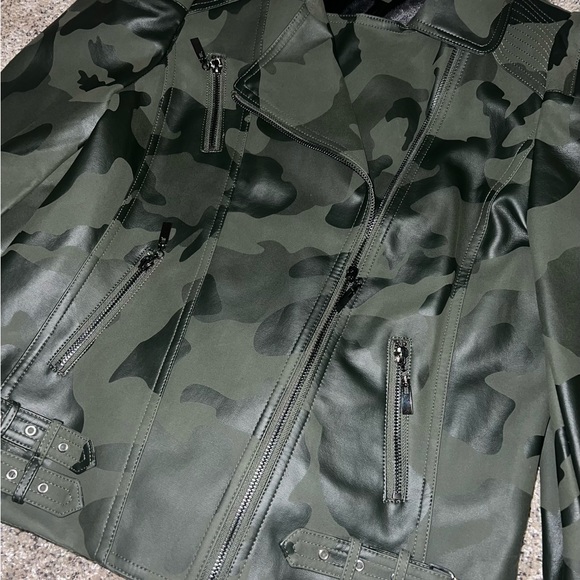 Camo leather jacket - Picture 2 of 3